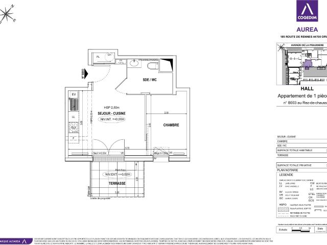 Location Appartement Avenue de la Praudière, Orvault