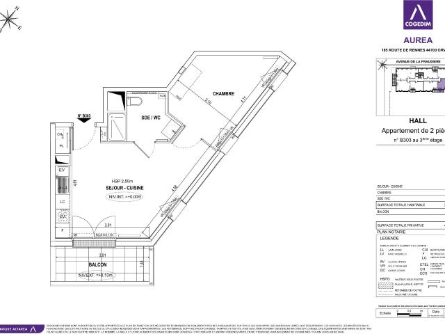 Location Appartement Avenue de la Praudière, Orvault