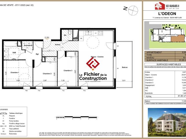 Location Appartement Avenue du Granier, Meylan
