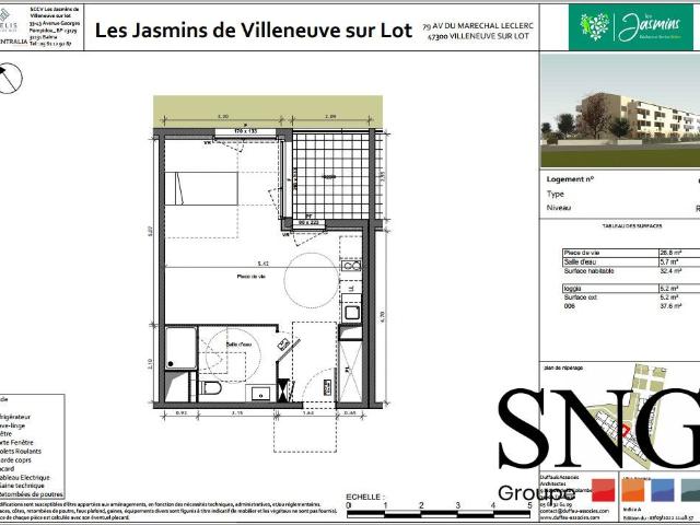 Location Appartement Avenue du Maréchal Leclerc, Villeneuve sur Lot