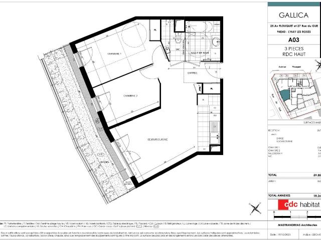 Location Appartement Avenue Flouquet, L'Haÿ les Roses