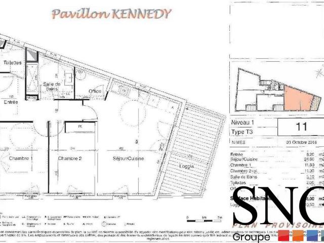 Location Appartement Avenue Kennedy, Nîmes