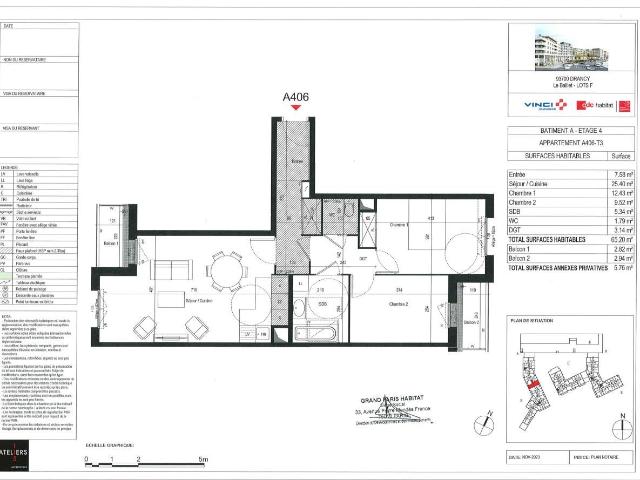Location Appartement Avenue Marceau, Drancy