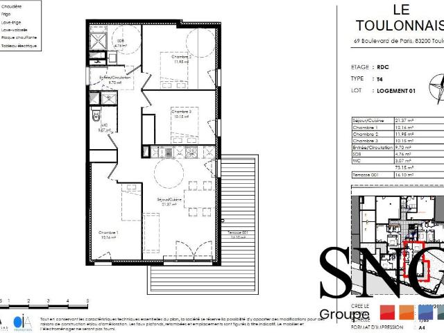 Location Appartement Boulevard de Paris, Toulon