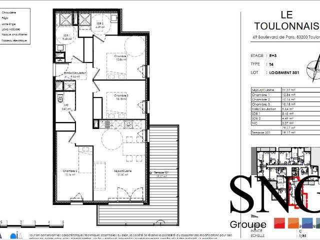 Location Appartement Boulevard de Paris, Toulon