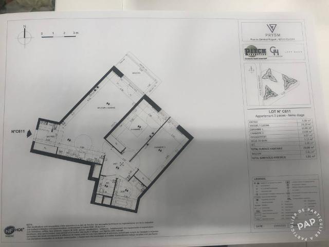 Location Appartement Boulevard du Général Leclerc, Clichy