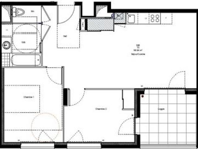 location appartement chambery 3 pièces 58 m2 savoie 73000 793 € / mois