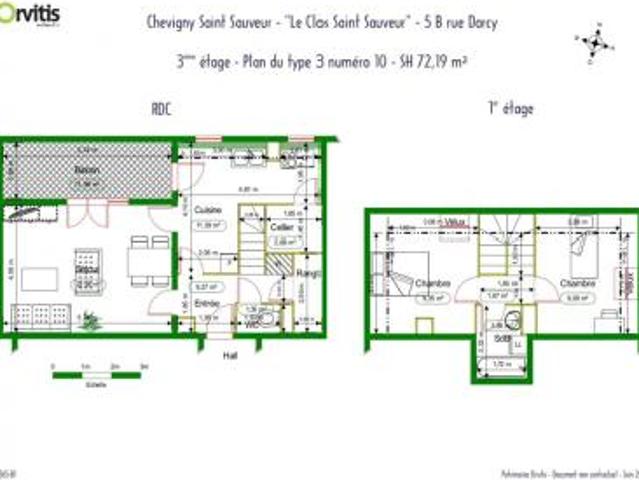 location appartement chevigny saint sauveur 3 pièces 72 m2 cote d'or 21800 617 € / mois