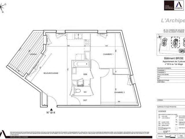 Location Appartement Chemin de Galgon, Villenave d'Ornon