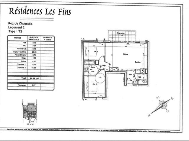 Location Appartement Chemin des Fins Sud, Annecy