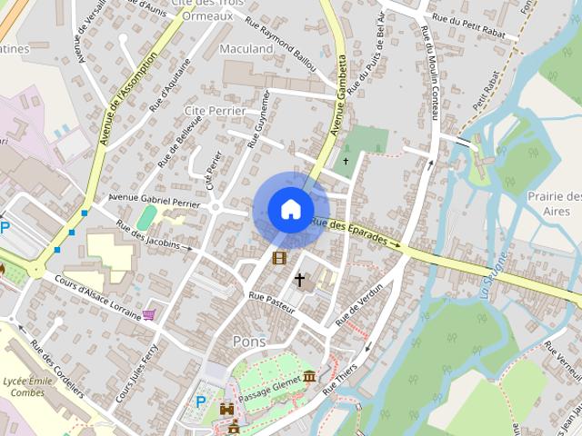 Location appartement Clam: 480 € AJP Immobilier Pons