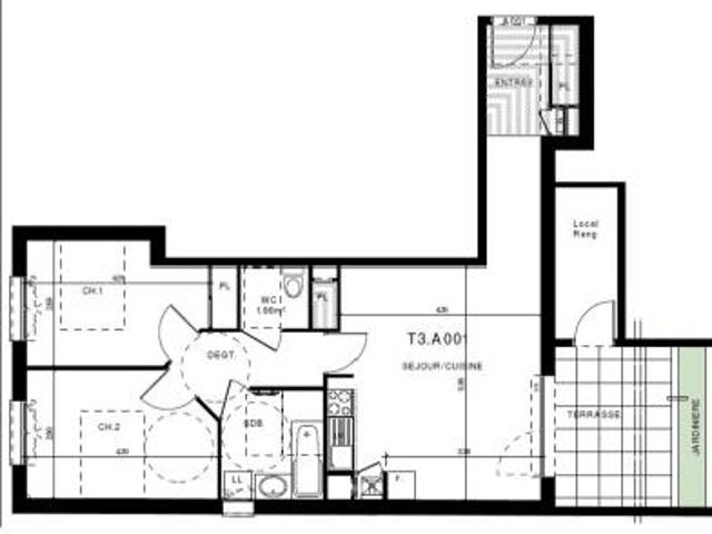 location appartement clermont ferrand 3 pièces 63 m2 puy de dome 63000 780 € / mois