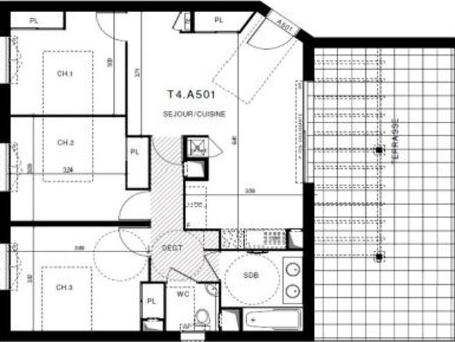location appartement clermont ferrand 4 pièces 73 m2 puy de dome 63000 905 € / mois