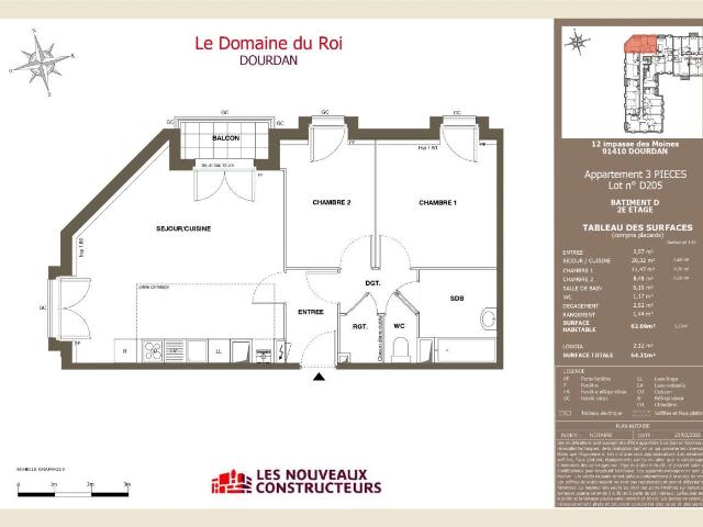 Location Appartement Impasse des Moines, Dourdan
