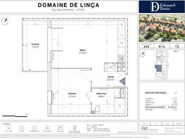 location appartement linxe 2 pièces 41 m2 landes 40260 700 € / mois