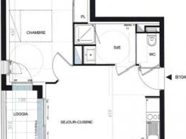 location appartement nantes 2 pièces 38 m2 loire atlantique 44100 594 € / mois