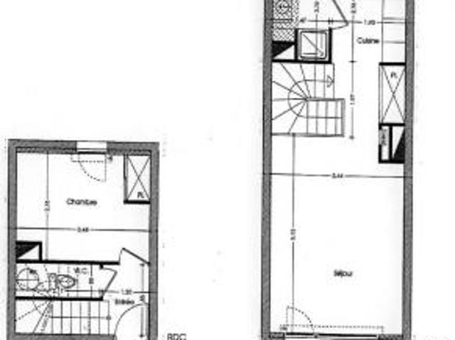 location appartement nantes 2 pièces 42 m2 loire atlantique 44100 685 € / mois
