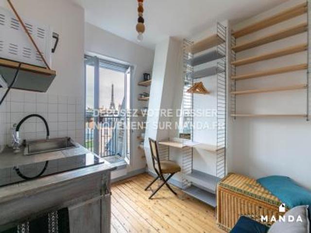 location appartement paris 15eme arrondissement 1 pièce 9 m2 paris 75015 435 € / mois