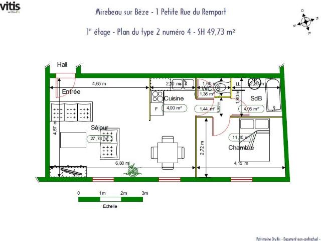Location Appartement Petite Rue du Rempart, Mirebeau sur Bèze