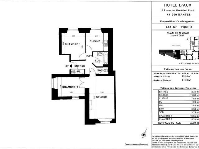 Location Appartement Place Maréchal Foch, Nantes