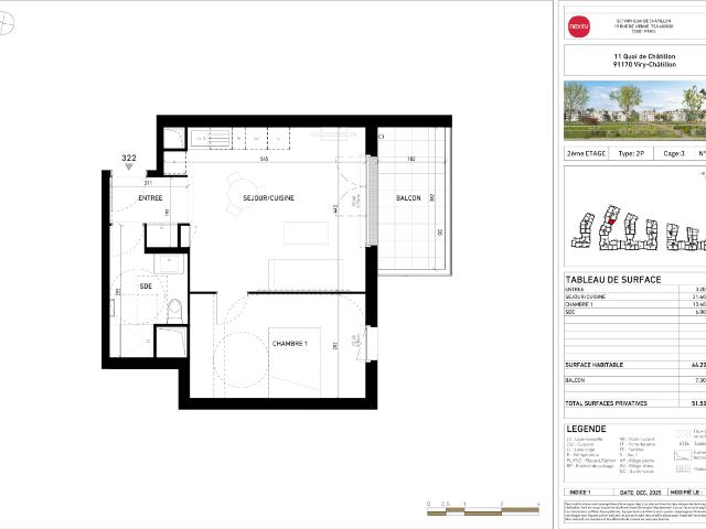 Location Appartement Quai de Châtillon, Viry Châtillon