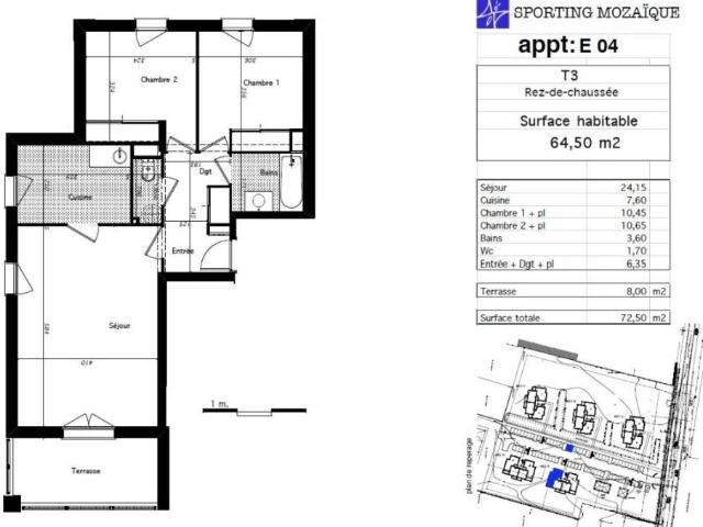 Location Appartement Route de Bordeaux, Sainte Bazeille