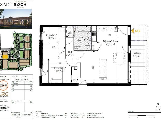 Location Appartement Route du Morgon, Chervinges