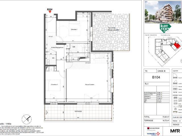 Location Appartement Rue Camille du Gast, Villeneuve la Garenne
