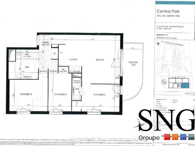 Location Appartement Rue Charles Poisot, Chenôve