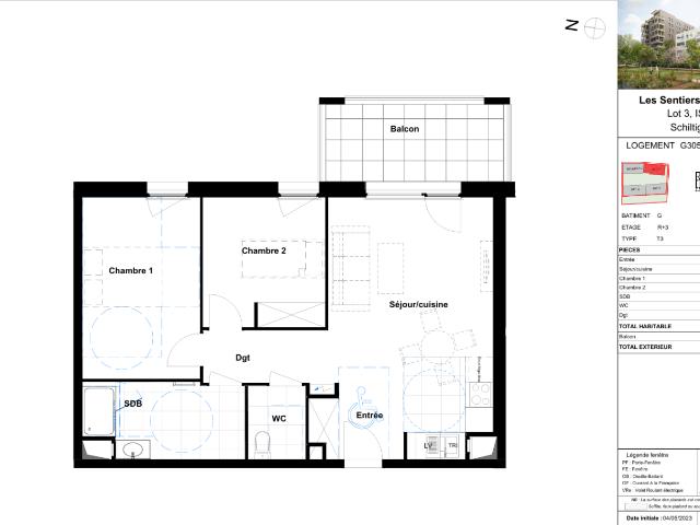 Location Appartement Rue Clemenceau, Schiltigheim