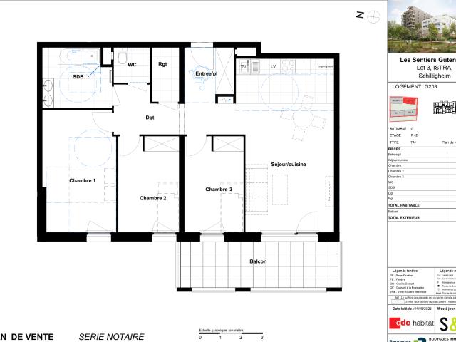 Location Appartement Rue Clemenceau, Schiltigheim