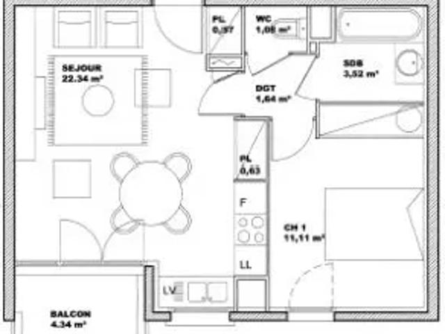 Location Appartement Rue Curie, Neuville sur Saône