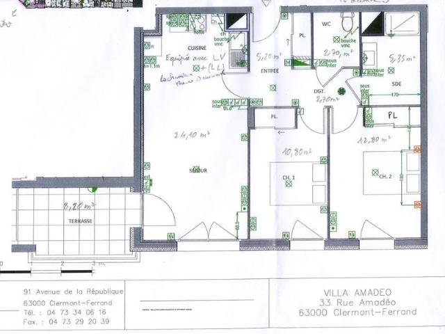 Location Appartement Rue Amadéo, Clermont Ferrand