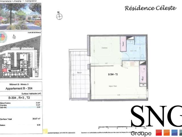 Location Appartement Rue Atlas, Narbonne