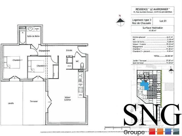 Location Appartement Rue Aurélien Daisson, Gujan Mestras