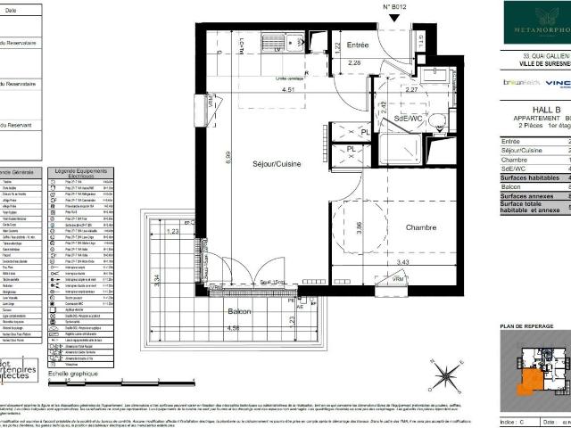 Location Appartement Rue Benoît Malon, Suresnes