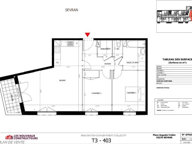 Location Appartement Rue Gabriel Péri, Sevran