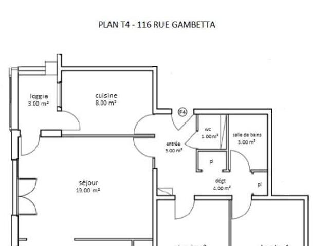 Location Appartement Rue Gambetta, Vouziers
