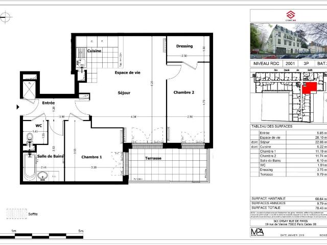 Location Appartement Rue de Paris, Orsay