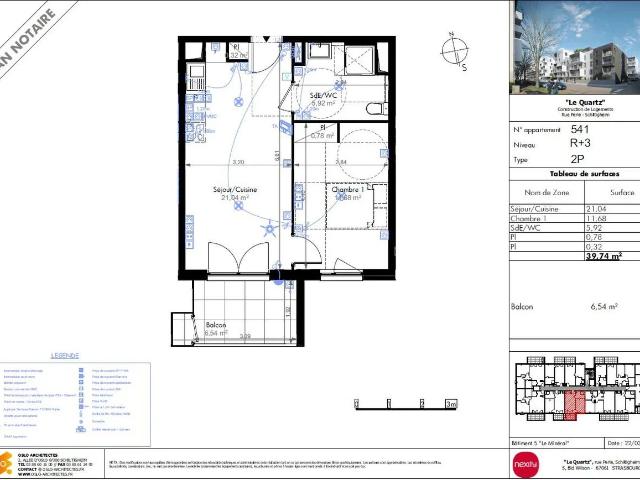 Location Appartement Rue des Chasseurs, Schiltigheim