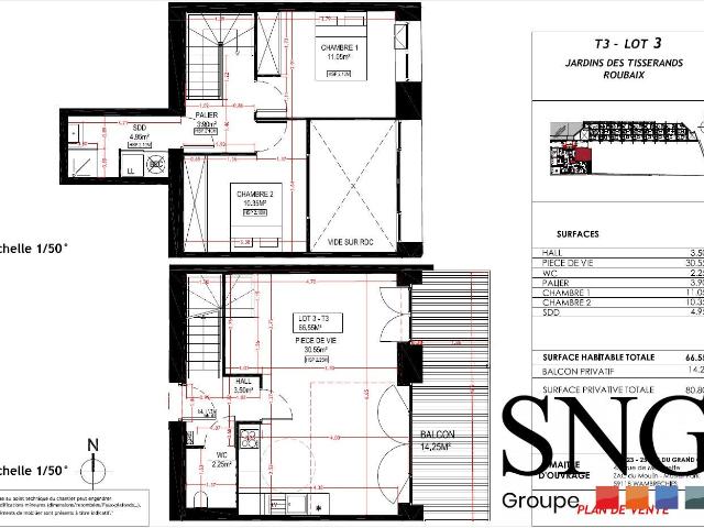 Location Appartement Rue du Grand Chemin, Roubaix