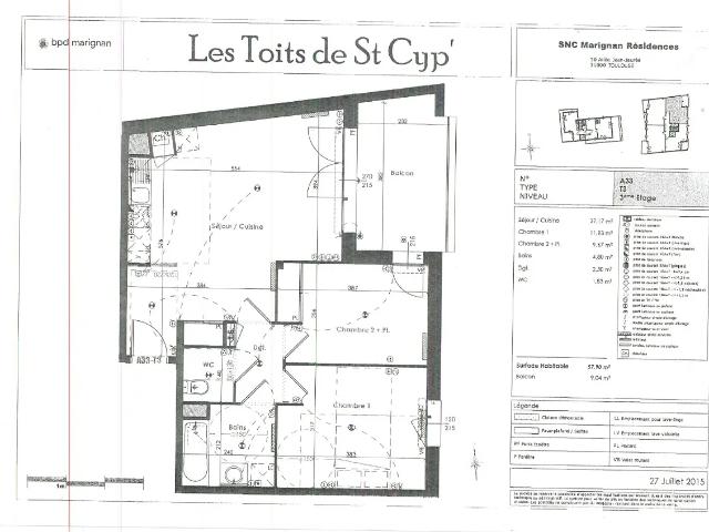 Location Appartement Rue du Docteur Léon Calmette, Toulouse