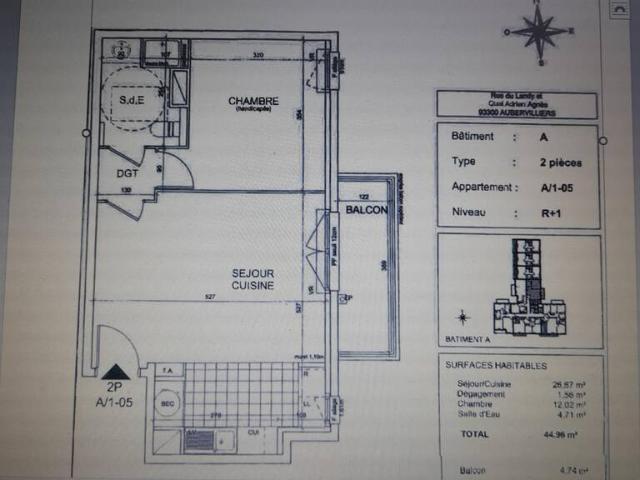 Location Appartement Rue du Landy, Aubervilliers