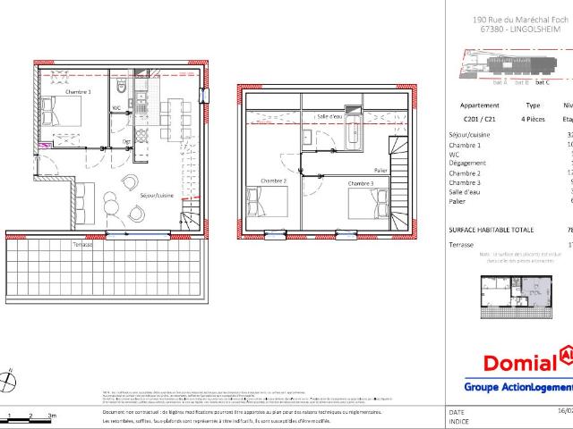 Location Appartement Rue du Maréchal Foch, Lingolsheim
