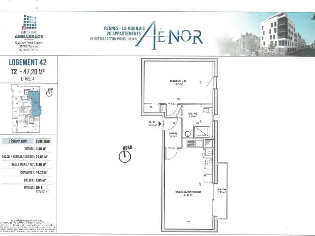 Location Appartement Rue du Sapeur Michel Jouan, Rennes
