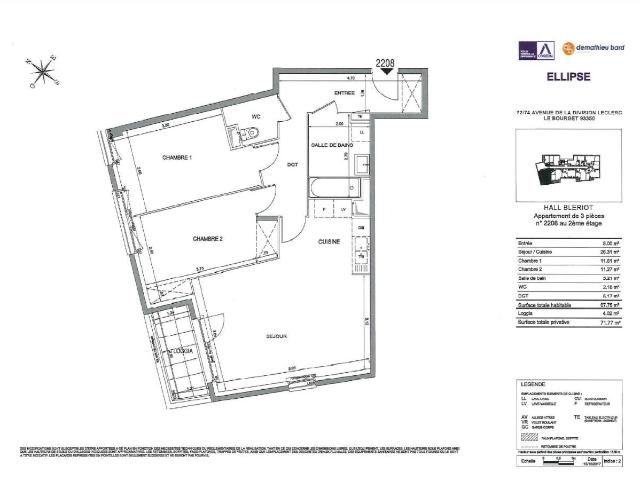 Location Appartement Rue Edgar Quinet, Le Bourget