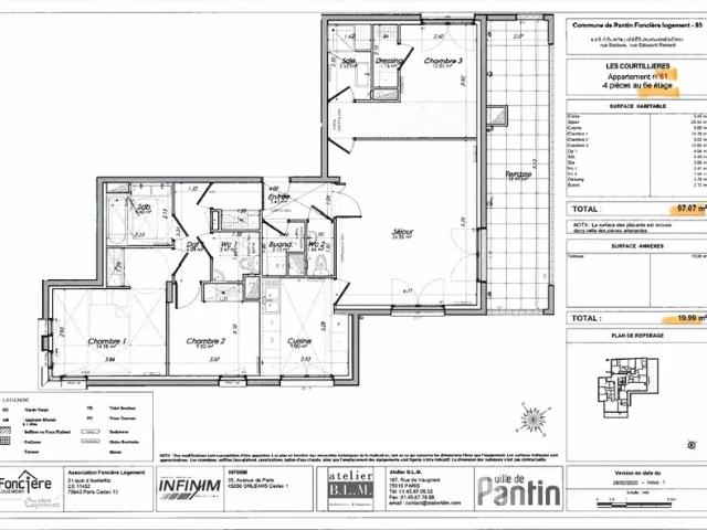 Location Appartement Rue Édouard Renard, Pantin