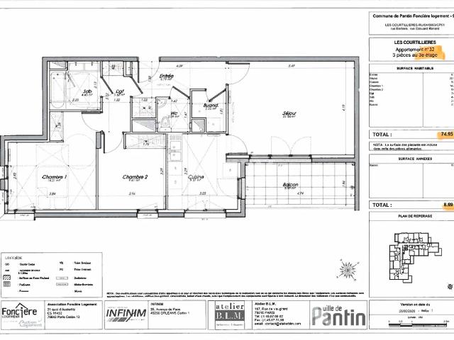 Location Appartement Rue Édouard Renard, Pantin