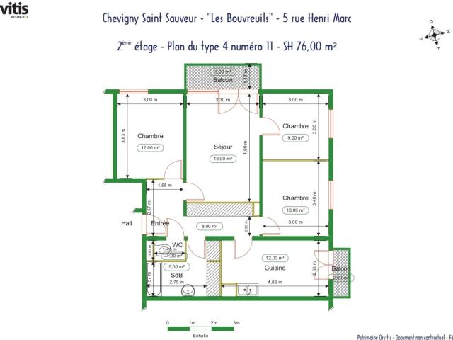 Location Appartement Rue Henri Marc, Chevigny Saint Sauveur