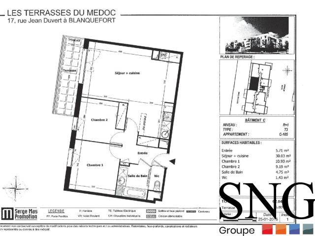 Location Appartement Rue Jean Duvert, Blanquefort